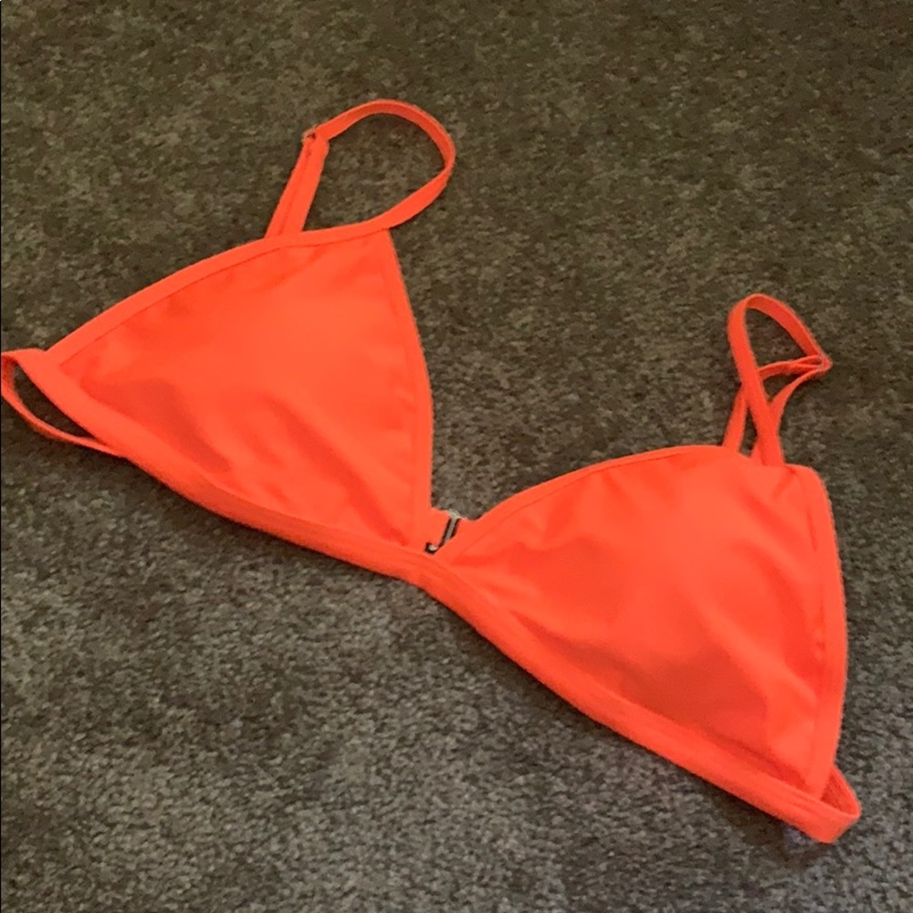 Neon Orange Bikini Top